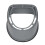 Portable Camping Toilet with Non-slip Mat Grey 7