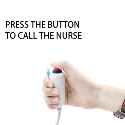 8X Nurse Call Cable 6.35mm  Nurse Call Device Emergency Call Cable with Push Button 1