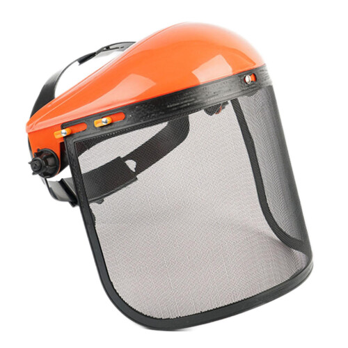 Orange Protective Mower Visor Caps 1