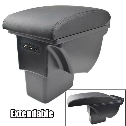 Apoio de braço para Kia Soul 2010-2013, console central com porta USB e compartimento interno. 1