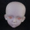 Cabeça de boneca BJD de 60 cm (24 polegadas) para artesanato e confecção de bonecas, ideal para maquiagem e confecção de bonecas BJD. 5