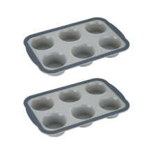DIY Siliconen Cakevorm Bakvorm Anti-Aanbak Cakevorm Duurzame Bakvorm Gemakkelijk Te Ontvormen Schoon 2 Stuks