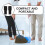 2Pcs Mop Stick Replacement Black Plastic For Ergonomic Grip Cleaners 2