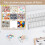 Bead Organizer Box, Small Rectangular Clear Bead Storage Containers Boxes with Hinged Lids and Labels Set 2 3