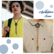 4Colors Bolo Tie Tips Bolo Tie Findings Replacement End Caps Alloy Cord End Long Cord Ends Caps for DIY Findings Clothes