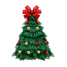 Ghirlanda di Albero di Natale Fatta A Mano, Ghirlanda di Albero di Natale, Decorazione Frontale Unica per Albero di Natale
