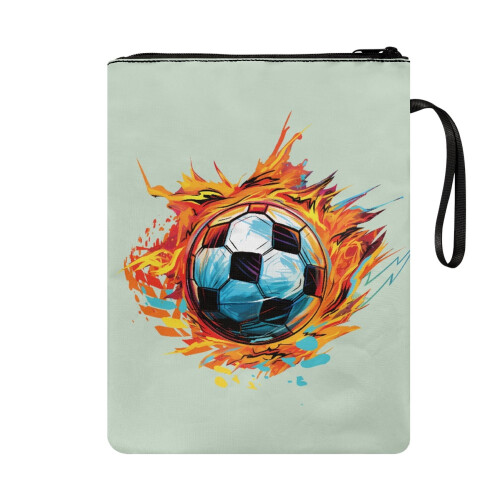 Lynlåsomslag til bogomslag – 300D polyester, fodbold 1