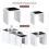AINPECCA (3pcs Black) 3PCS Nested Coffee Table Set High gloss Sofa Side 8