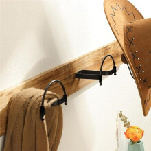 6PCS Cowboy Hat Rack Multi-Function Storage Display Stand Cowboy Hat Holder Hat Hanger Wall Mount Hat Hooks