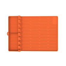 BBQ Oven Silicone Side Rack Mat Baking Tray Protection Mat Drain Pad Black Stone Silicone Oven Tool Mat