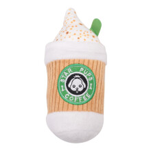 Parody Star Pups Koffie Honden Speelgoed Pup'Kin Spice Latte - Herfst Grappige Parodie Pluche Piepende Vakantie Speelgoed voor Medium