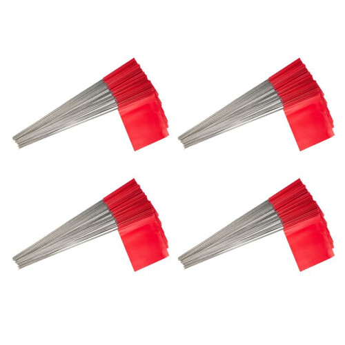 200Pack Marking Flags, Red Yard Flags 15x4x5Inch,  Flags, Lawn Flags Markers, Irrigation Flags, Landscape Flags