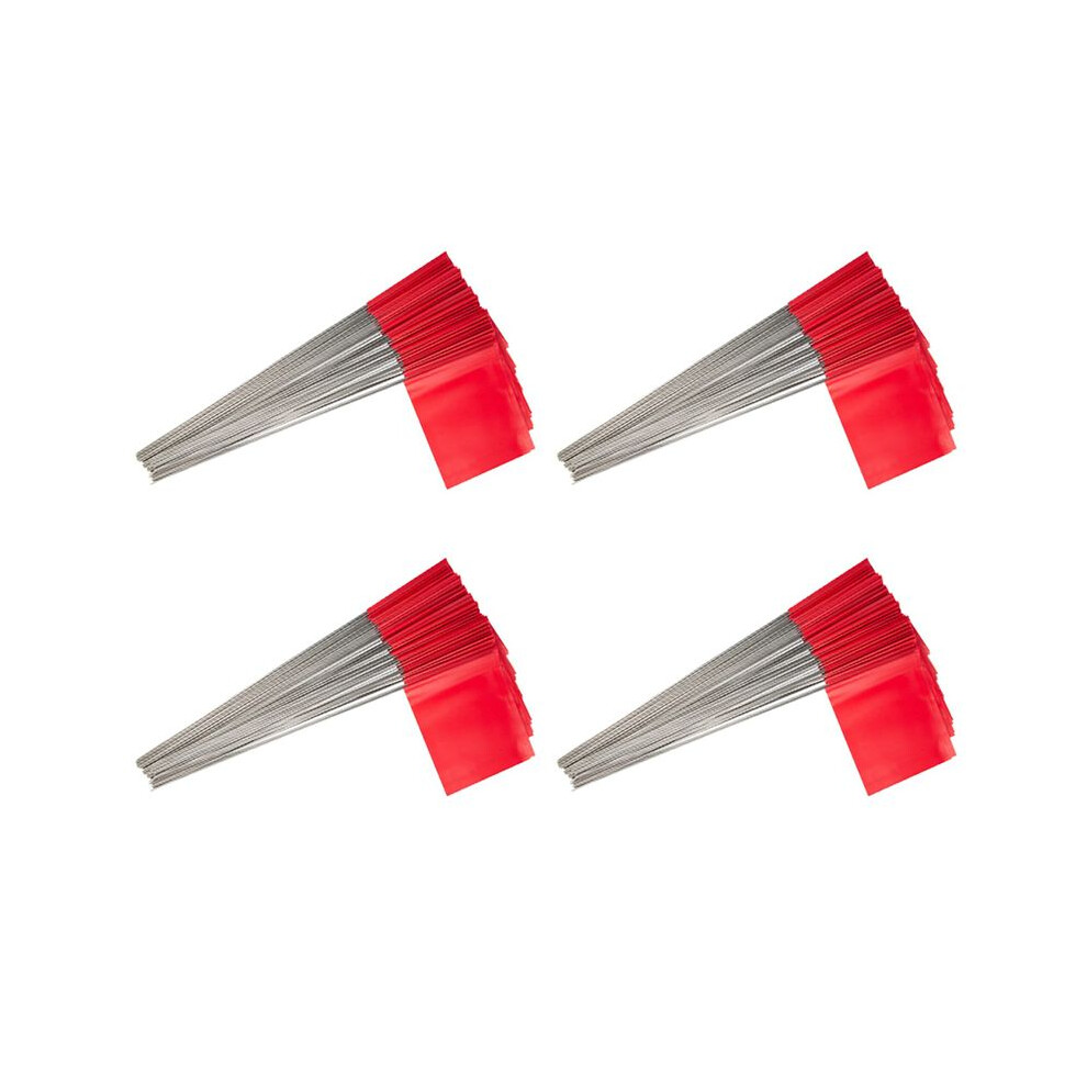 200Pack Marking Flags, Red Yard Flags 15X4x5inch, Flags, Lawn Flags Markers, Irrigation Flags, Landscape Flags 4713291126163