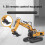Τηλεκατευθυνόμενος εκσκαφέας 5$, 1:20 Alloy Tractor, 11 καναλιών, επαναφορτιζόμενος, φώτα 6