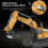 Τηλεκατευθυνόμενος εκσκαφέας 5$, 1:20 Alloy Tractor, 11 καναλιών, επαναφορτιζόμενος, φώτα 7