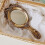 Vintage handheld mirror embossed 1 piece 4