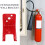 Fire Extinguisher Bracket Heavy Duty Red 4 Pack 3