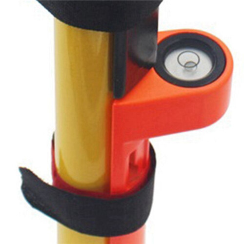 4X Centering Pole Carbon Fiber Pole Leveler Bubble Assembly Right-Angle Level Strap Portable Vertical Level Orange 1