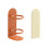 Wandmontierter Zahnbürstenhalter Orange 1