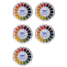 5X 0-14 PH Meter PH Test Strips Alkaline Acid Indicator Meter Test Paper Roll for Water Urine Saliva Soil Litmus