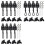 Ersättningsdelar Roller Shade Hardware Bungee Kit och End Cap Shade Tie Downs för Utomhus Roller Shade Sunshade 12Pack 1