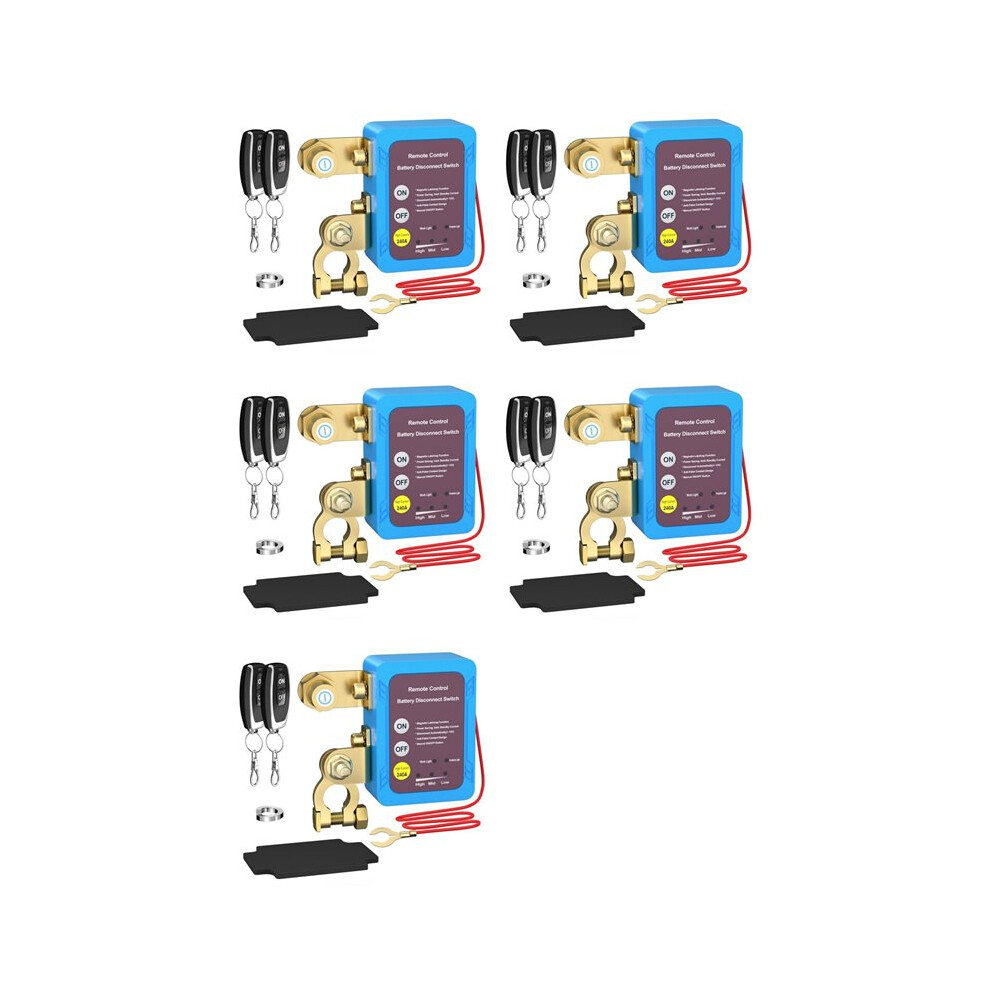 5X 12V 240A Remote Battery Disconnect Automatic Power Off Car Truck Boat Remote Control 6032999200622