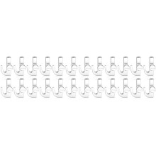 24Pcs Adjustable Hooks for Picture Hanging System Picture Rail Hooks Hangers for Exhibition Art-Gallery Supplies