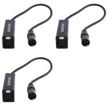 3X Audio Cable Isolator XLR Eliminates Noise Ground Loop Audio Isolator Current Sound Eliminates Noise, Female to Male
