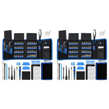2X Jeu de Tournevis 142-en-1 Jeu de Tournevis Multi-Angles Multifonctions Jeu D'Outils