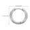 Rustfrit stål clip-on hoop øreringe 2,5x12mm 2