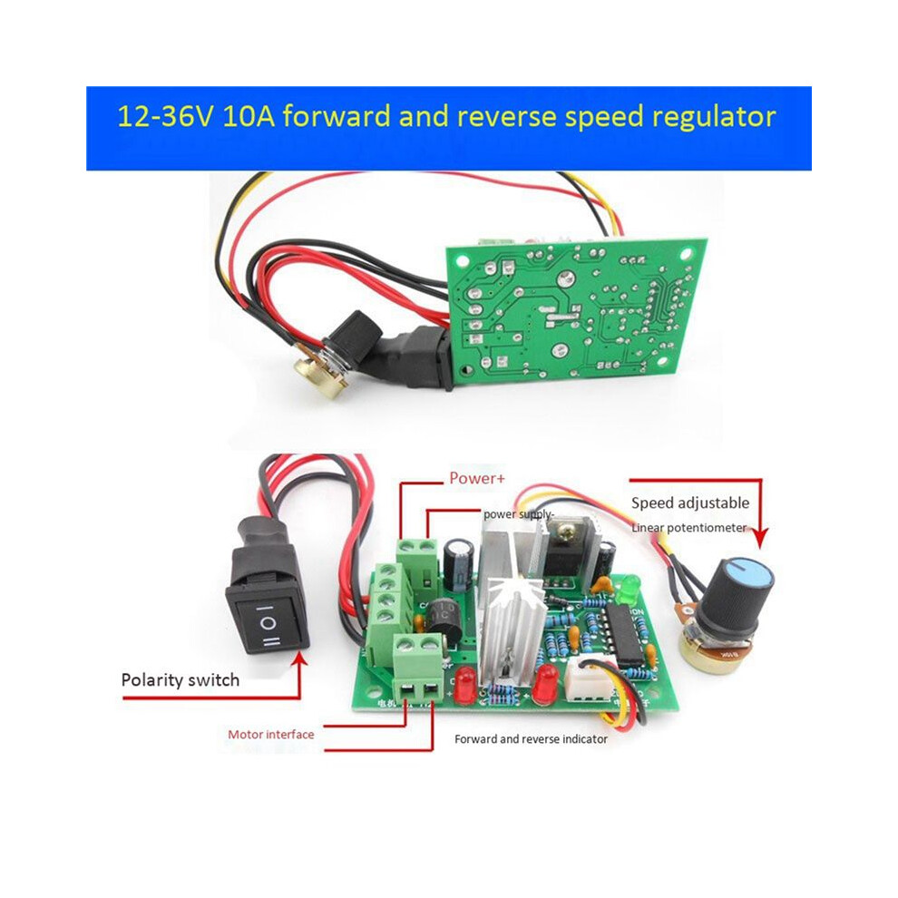 4X Pwm Motor Speed Controller 20A Current Regulator 10-60V Pwm Controller 150W 12V 24V 36V 48V 6032536538461