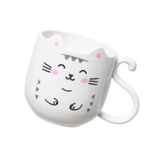 Kitten Mouthwash Cup with Cute Design, Thickened Durable Walls, SlipResistant Base for Bathroom