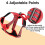 No Pull Dog Harness Front Clip Heavy Duty Reflective Easy Control Handle for Large Dog Walking(Red,M) 6