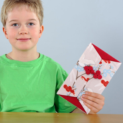 Red Envelope Silk Emulation 1 Pack 6.7 x 3.9 x 0.2 Inches 2