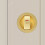 Round bathroom sliding door lock single hook with red and green indicator lock 3