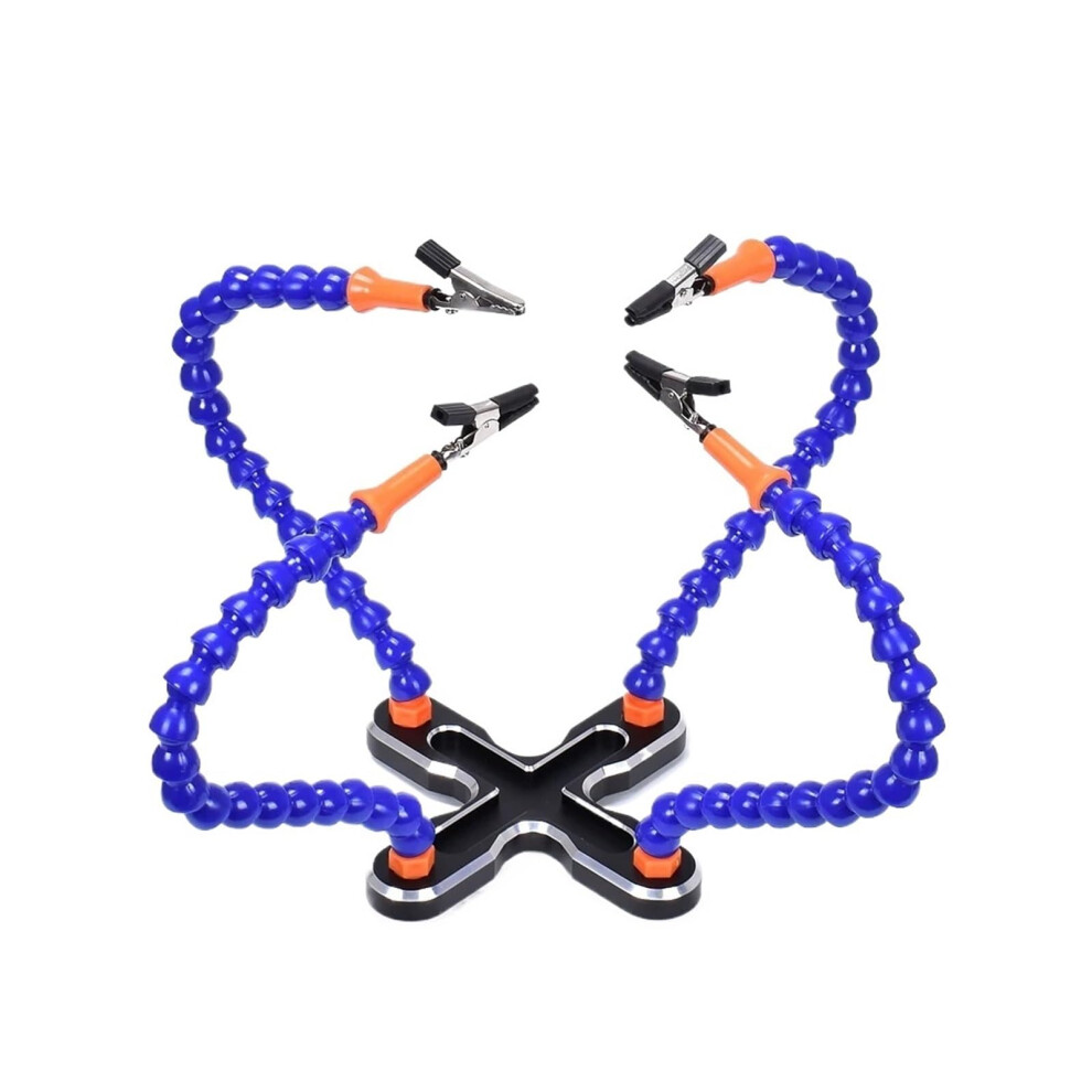 Soldering Helping Hands With Magnifying Glass And Led Light, Flexible Arms For Pcb Electronics 9073542749233
