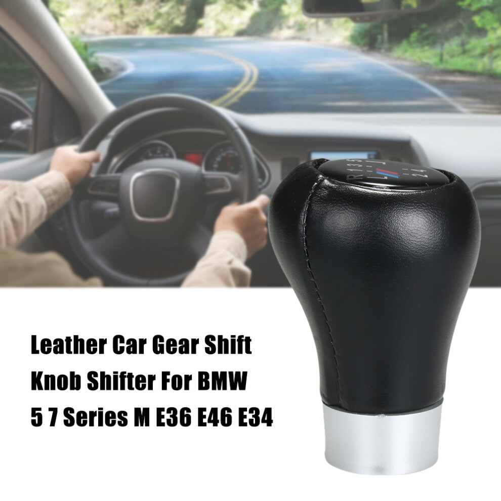 Leather 5 Speed Gear Shift Knob For Bmw 1Â6 Series, X1 X3 E60 E90 8701390800585