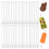 120 Stück Eisstäbchen, 4,5 Zoll, Acryl-Cakesicle-Stäbchen, Wiederverwendbare Eis-Popstäbchen, Plastik-Eisstäbchen (Transparent) 3