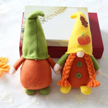 Herbstzwerg KüRbis Sonnenblume Schwedisch Nisse Tomte Elfe Zwerg PlüSch Ornamente für Weihnachten Herbst Thanksgiving Decor B
