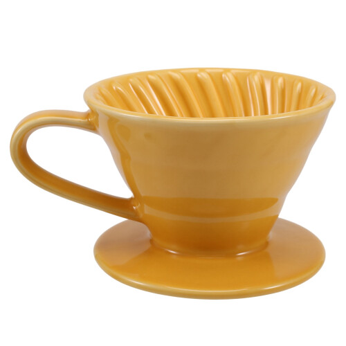 Koonan Ceramic Hand Brew Coffee Filter Cup Conical Filter Coffee Dripper Kit HaushaltskaffeegeräT Pour Über Coffee Stand E