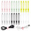 24 Pack Reusable Cable Ties,4.2 Inches Adjustable Silicone Cable Straps,Cable Organizer,Cord Wrap and Hook Loop(24 Pack) 2