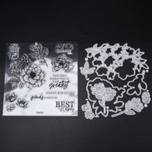 Sellos y Troqueles para Hacer Tarjetas DIY Scrapbooking ArtesaníAs Estampado de Sellos Suministros de Arte Troqueles de Corte de Metal (5489)