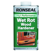 Ronseal Wet Rot Wood Hardener 250ml Liquid Timber Repair