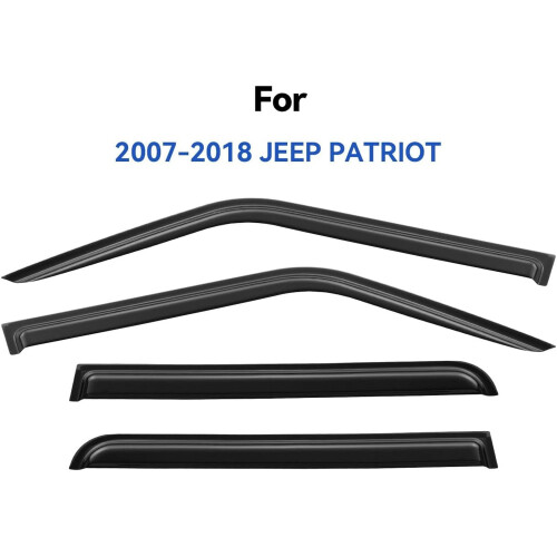 Window Visors for 2007–2018 Jeep Patriot Out-Channel Wind 1