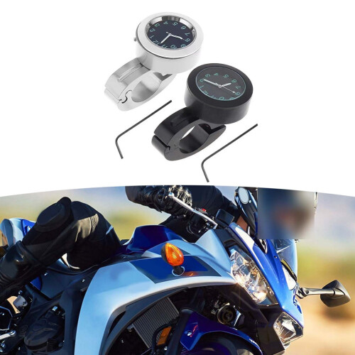 Waterproof Motorcycle Quartz Clock Shockproof Handlebar 1
