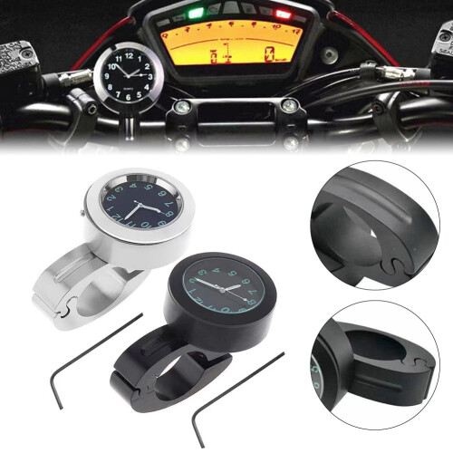 Waterproof Motorcycle Quartz Clock Shockproof Handlebar 2