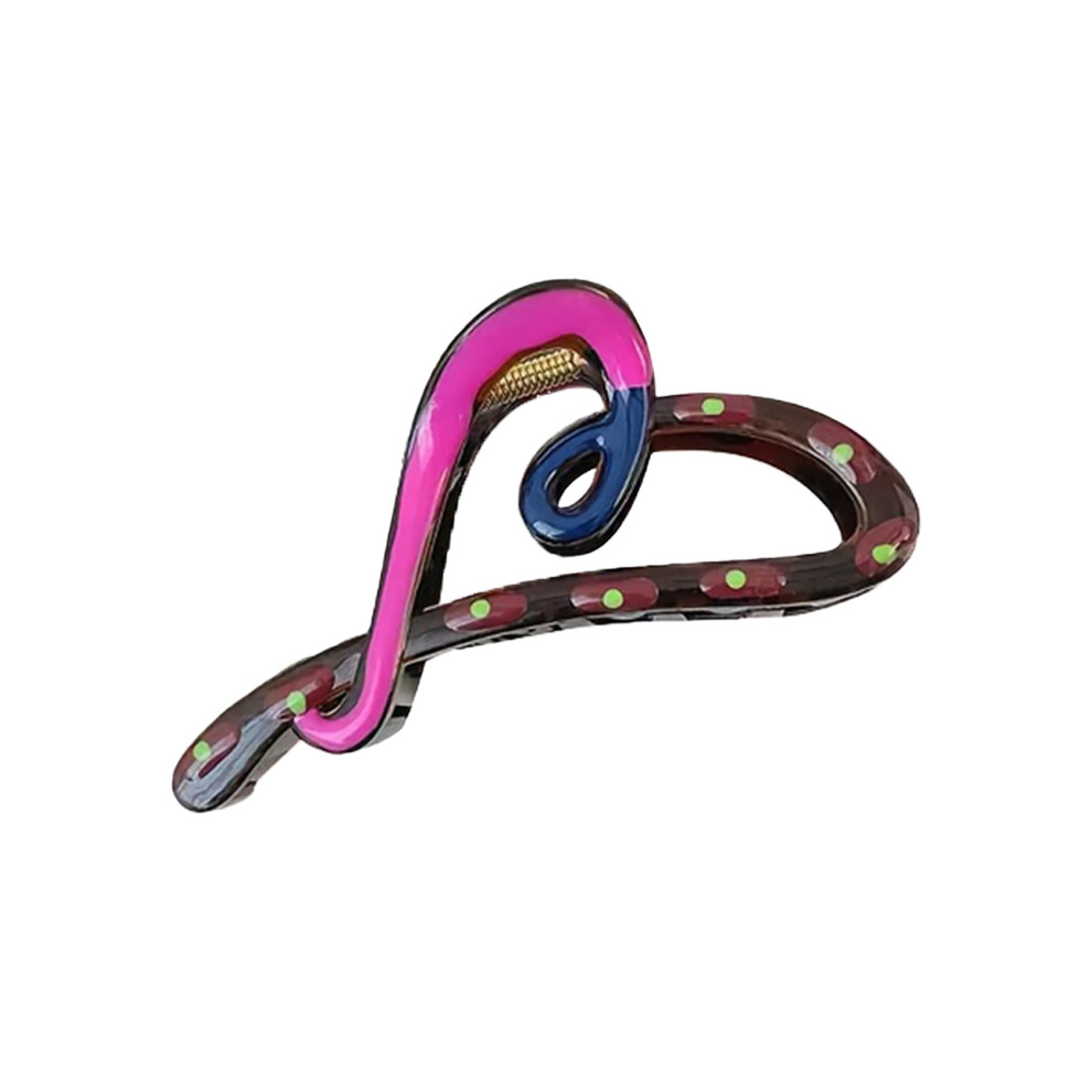 Reach-Tools (Pink Coffee) Heart Hair Clips Strong Hold Non-Slip For Thick Hair