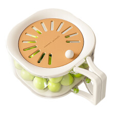 (Coffee) 2-in-1 Veggie Wash Bowl & Strainer