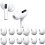 Earplug replacement, white, 3-piece set 1