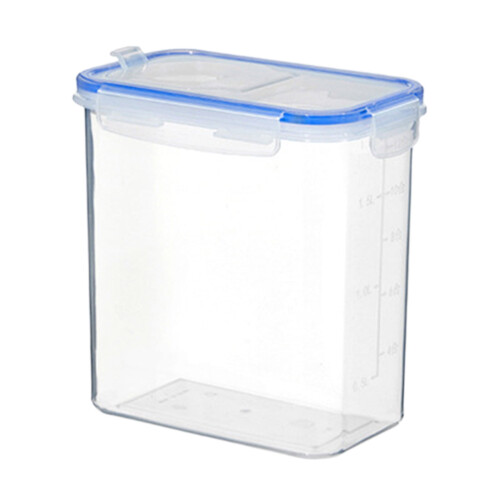 Clear Airtight Plastic Food Storage Container, 1.2L 1